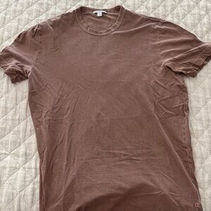 Men’s James Perse Maroon Short Sleeve Crew (Size 2)